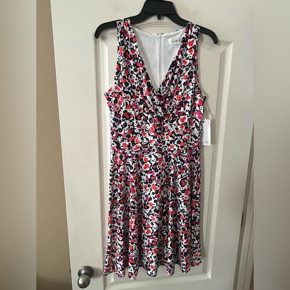 New! Harper Rose Floral Sleeveless Dress V Neckline MIDI Women’s Size 10